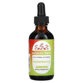 Thực phẩm chức năng Eclectic Institute Kid's Herbal Glycerite Elderberry 2 fl oz (60 ml) 023363612000