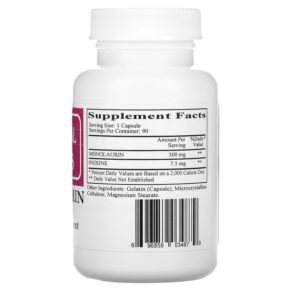Thực phẩm bổ sung Ecological Formulas Monolaurin 300 mg 90 Capsules 696859034879