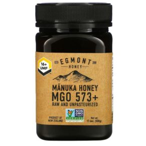 Thực phẩm chức năng Egmont Honey Manuka Honey Raw And Unpasteurized 573+ MGO 17.6 oz (500 g) 9421034911291