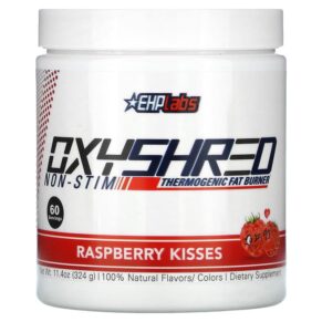 Thực phẩm chức năng EHP Labs Oxyshred Non-Stim Thermogenic Fat Burner Raspberry Kisses 11.4 oz (324 g) 850006815739