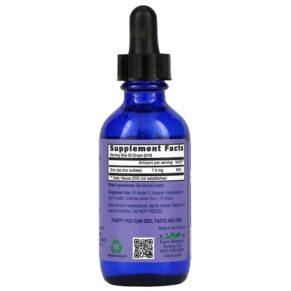 Thực phẩm bổ sung Eidon Mineral Supplements Ionic Minerals Zinc Liquid Concentrate 2 oz (60 ml) 640923000352