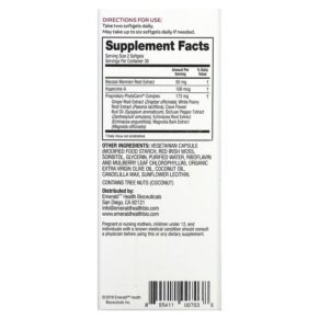 Thực phẩm bổ sung Emerald Health Bioceuticals Inc EndoBrain 60 Vegan Softgels 855411007038