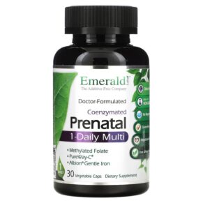Thực phẩm chức năng Emerald Laboratories CoEnzymated Prenatal 1-Daily Multi 30 Vegetable Caps 743650003440