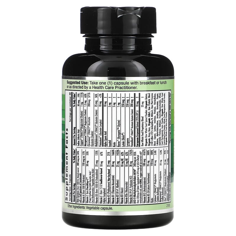 Emerald Laboratories CoEnzymated Women's 1-Daily Multi 30 Vegetable Caps 2 Thực phẩm bổ sung Emerald Laboratories CoEnzymated Women's 1-Daily Multi 30 Vegetable Caps 743650003365