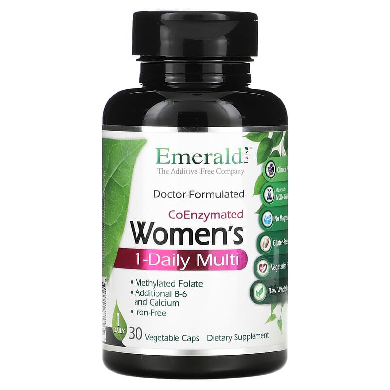 Emerald Laboratories CoEnzymated Women's 1-Daily Multi 30 Vegetable Caps 8 Thực phẩm chức năng Emerald Laboratories CoEnzymated Women's 1-Daily Multi 30 Vegetable Caps 743650003365