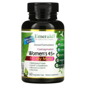 Thực phẩm chức năng Emerald Laboratories Coenzymated Women's 45+ 1-Daily Multi 60 Vegetable Caps 743650003433
