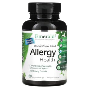 Thực phẩm chức năng Emerald Laboratories Doctor-Formulated Allergy Health 120 Vegetable Caps 743650002283