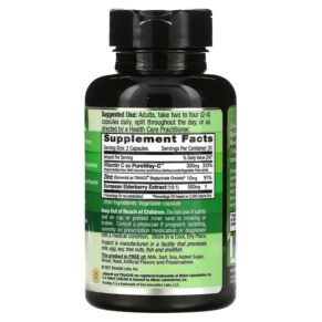 Thực phẩm bổ sung Emerald Laboratories Elderberry + PureWay C + Zinc 60 Vegetable Caps 743650003600