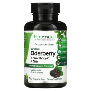 Thực phẩm chức năng Emerald Laboratories Elderberry + PureWay C + Zinc 60 Vegetable Caps 743650003600