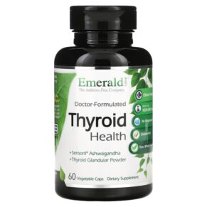 Thực phẩm chức năng Emerald Laboratories Thyroid Health 60 Vegetable Caps 743650002245