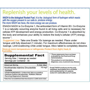 Thực phẩm bổ sung ENADA 10x 10 mg 30 Lozenges 185355210202