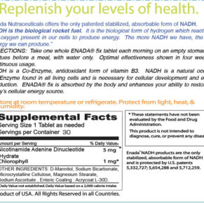 Thực phẩm bổ sung ENADA 5x 5 mg 30 Tablets 185355210158