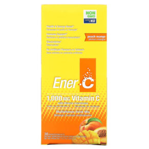 Thực phẩm bổ sung Ener-C Vitamin C Multivitamin Drink Mix Peach Mango 1.000 mg 30 Packets 0.3 oz (9.64 g) Each 873024001076