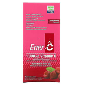 Thực phẩm chức năng Ener-C Vitamin C Multivitamin Drink Mix Raspberry 30 Packets 9.8 oz (278.4 g) 873024001021