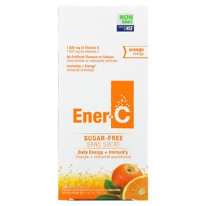Thực phẩm bổ sung Ener-C Vitamin C Multivitamin Drink Mix Sugar Free Orange 1.000 mg 30 Packets 0.2 oz (5.35 g) Each 873024001304