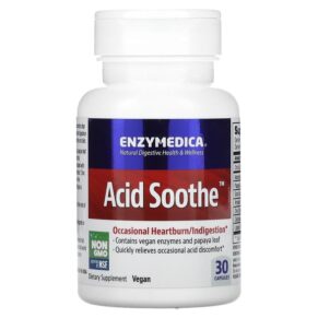 Thực phẩm chức năng Enzymedica Acid Soothe 30 Capsules 670480981214