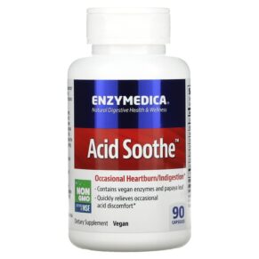 Thực phẩm chức năng Enzymedica Acid Soothe 90 Capsules 670480981207