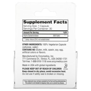 Thực phẩm bổ sung Enzymedica BeanAssist 30 Capsules 670480130308