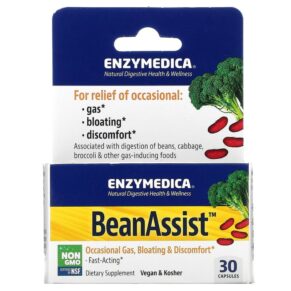 Thực phẩm chức năng Enzymedica BeanAssist 30 Capsules 670480130308