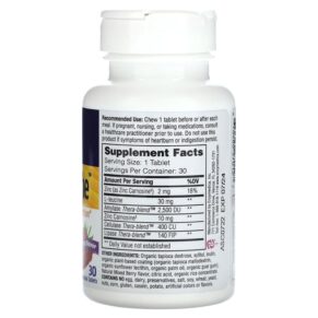 Thực phẩm bổ sung Enzymedica Chewable Acid Soothe Berry 30 Chewable Tablets 670480270127