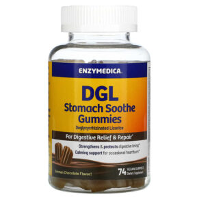 Thực phẩm chức năng Enzymedica DGL Stomach Soothe Gummies German Chocolate 74 Vegan Gummies 670480201275