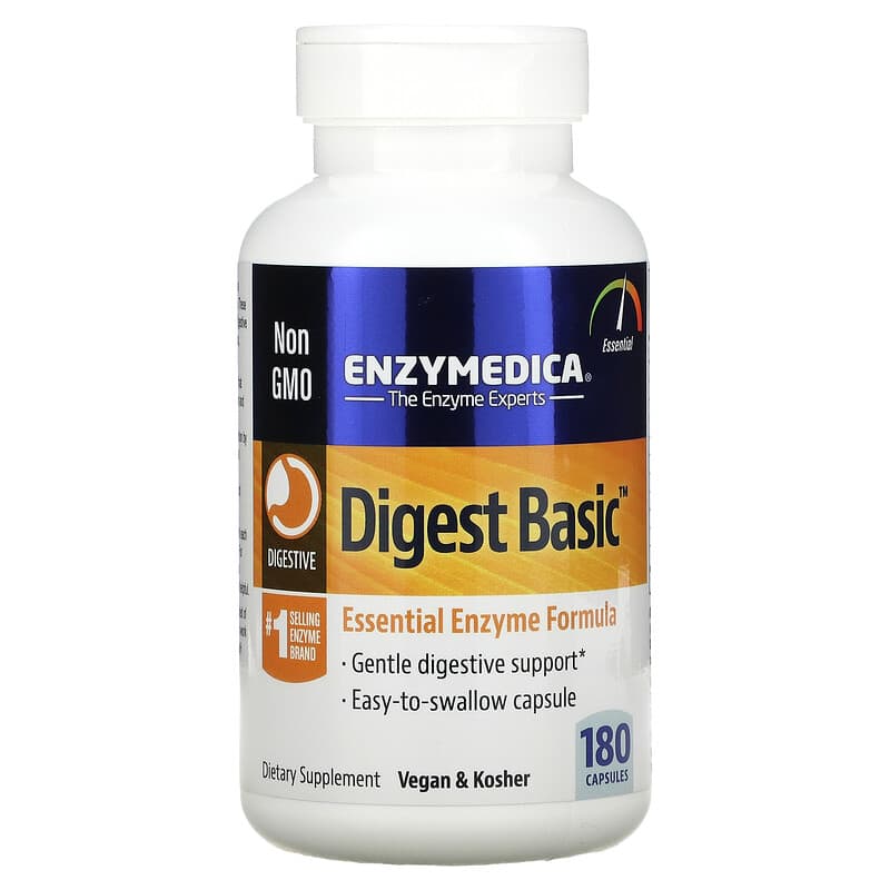 Enzymedica Digest Basic Essential Enzyme Formula 180 Capsules 8 Thực phẩm chức năng Enzymedica Digest Basic Essential Enzyme Formula 180 Capsules 670480290118