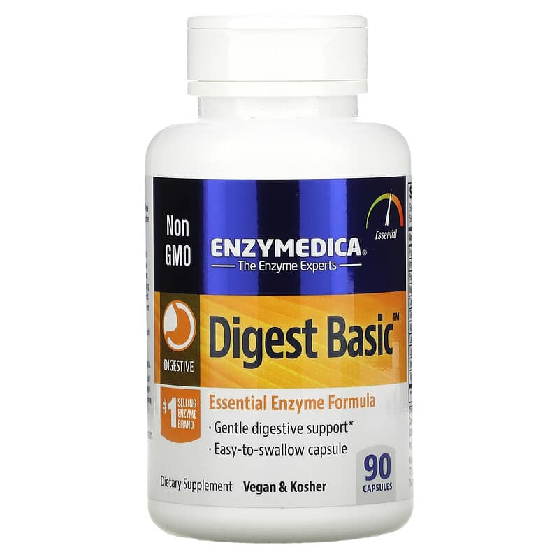 Enzymedica Digest Basic Essential Enzyme Formula 90 Capsules 8 Thực phẩm chức năng Enzymedica Digest Basic Essential Enzyme Formula 90 Capsules 670480290101