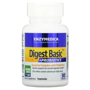 Thực phẩm chức năng Enzymedica Digest Basic + Probiotics 30 Capsules 670480130506