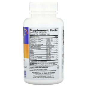 Thực phẩm bổ sung Enzymedica Digest Complete Enzyme Formula 180 Capsules 670480981108