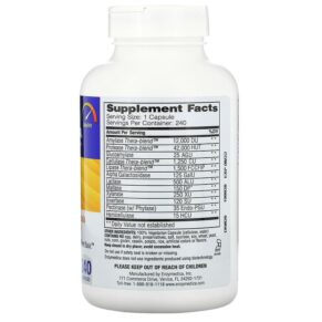 Thực phẩm bổ sung Enzymedica Digest Complete Enzyme Formula 240 Capsules 670480981153
