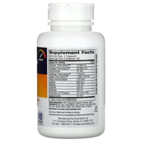 Thực phẩm bổ sung Enzymedica Digest Complete Enzyme Formula 90 Capsules 670480981115