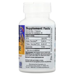 Thực phẩm bổ sung Enzymedica GlutenEase 60 Capsules 670480262009