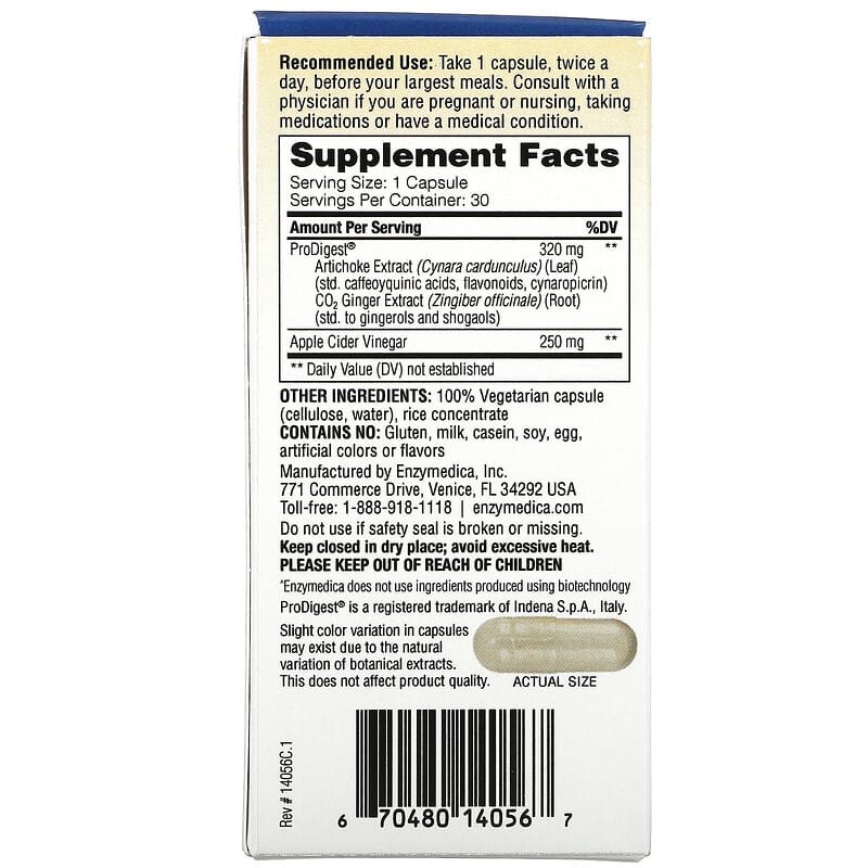 Enzymedica Gut Motility Digestive Transport Support 30 Capsules 2 Thực phẩm bổ sung Enzymedica Gut Motility Digestive Transport Support 30 Capsules 670480140567