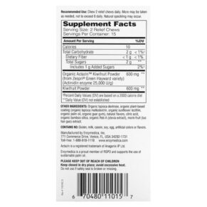 Thực phẩm bổ sung Enzymedica Kiwi Regularity Kiwi 30 Relief Chews 670480110157