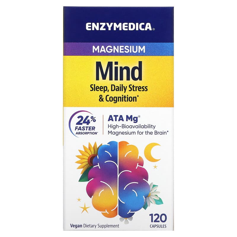 Enzymedica Magnesium Mind 120 Capsules 8 Thực phẩm chức năng Enzymedica Magnesium Mind 120 Capsules 670480101230