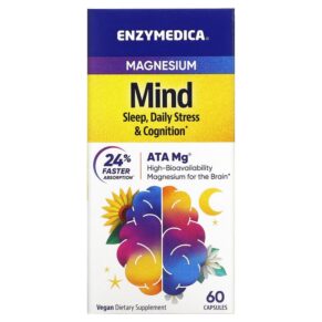 Thực phẩm chức năng Enzymedica Magnesium Mind 60 Capsules 670480101193