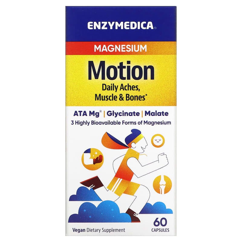 Enzymedica Magnesium Motion 60 Capsules 8 Thực phẩm chức năng Enzymedica Magnesium Motion 60 Capsules 670480101254