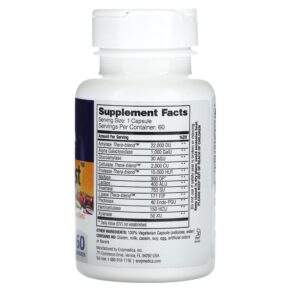 Thực phẩm bổ sung Enzymedica VeggieGest 60 Capsules 670480201107