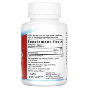 Thực phẩm bổ sung EPI ModuChol 60 Vegetarian Capsules 772570000604