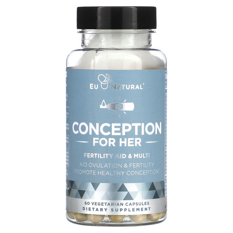 Eu Natural Conception for Her Fertility Aid & Multi 60 Vegetarian Capsules 8 Thực phẩm chức năng Eu Natural Conception for Her Fertility Aid & Multi 60 Vegetarian Capsules 855244008134