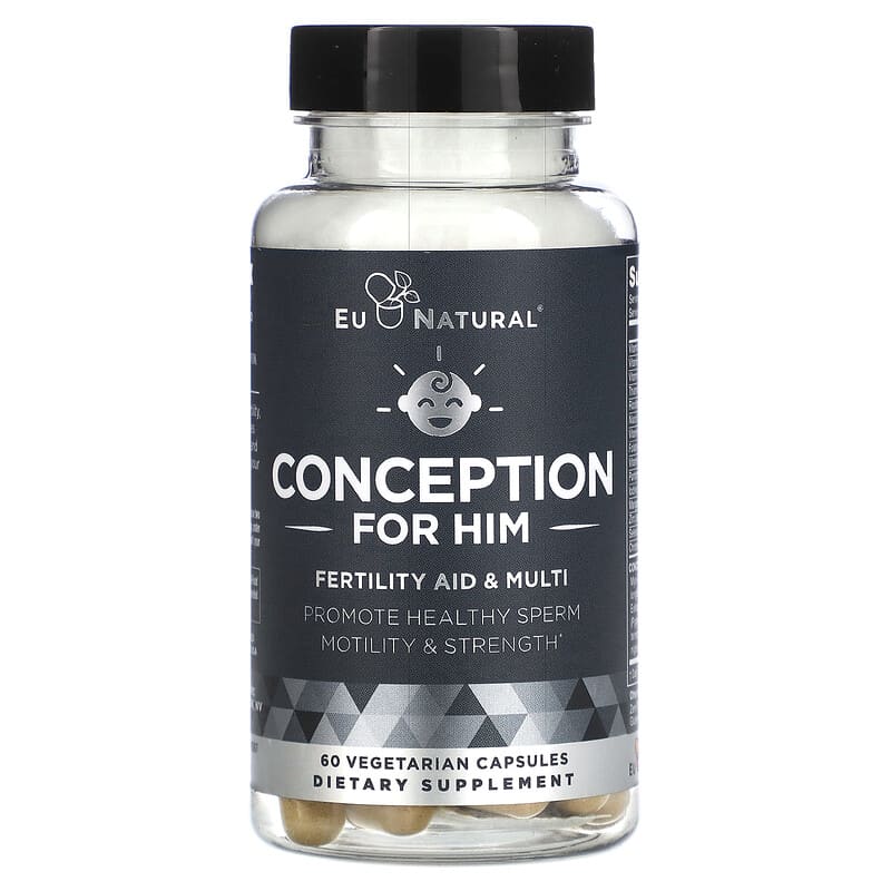 Eu Natural Conception Men Fertility Aid & Multi 60 Vegetarian Capsules 8 Thực phẩm chức năng Eu Natural Conception Men Fertility Aid & Multi 60 Vegetarian Capsules 855244008479