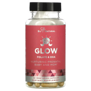 Thực phẩm chức năng Eu Natural Glow Folate & DHA 60 Vegetarian Capsules 855244008219