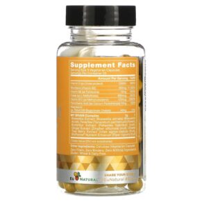 Thực phẩm bổ sung Eu Natural My Brain! Feverfew & Butterbur 60 Vegetarian Capsules 855244008103