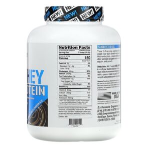 Thực phẩm bổ sung EVLution Nutrition 100% Whey Protein Double Rich Chocolate 5lb (2.268 kg) 818901024311