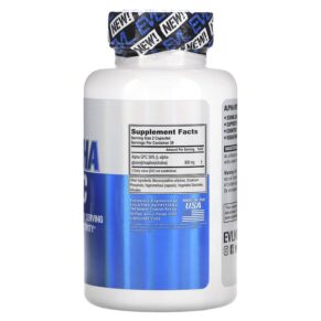 Thực phẩm bổ sung EVLution Nutrition Alpha GPC 60 Veggie Capsules 818901027527
