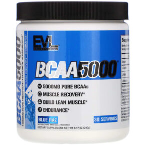 Thực phẩm chức năng EVLution Nutrition BCAA5000 Blue Raz 8.47 oz (240 g) 710051864376