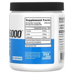 EVLution Nutrition BCAA5000 Unflavored 10.58 oz (300 g) 3 Thực phẩm bổ sung EVLution Nutrition BCAA5000 Unflavored 10.58 oz (300 g) 685450087513