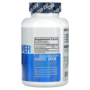 Thực phẩm bổ sung EVLution Nutrition Beef Liver 750 mg 120 Capsules 818901027992