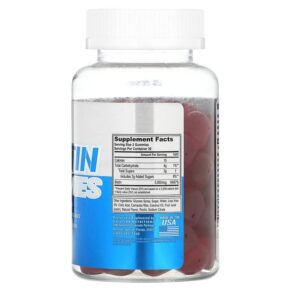 Thực phẩm bổ sung EVLution Nutrition Biotin Gummies Strawberry 2.500 mcg 60 Gummies 818901027985