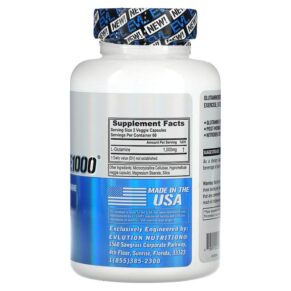 Thực phẩm bổ sung EVLution Nutrition Glutamine1000 120 Veggie Capsules 818901024397